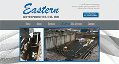 Desktop Screenshot of easternwaterproofing.com