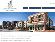 Tablet Screenshot of easternwaterproofing.net